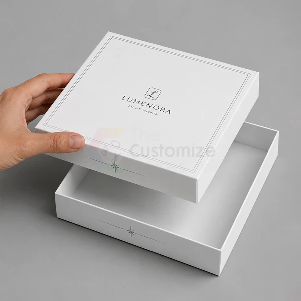 custom white rigid boxes
